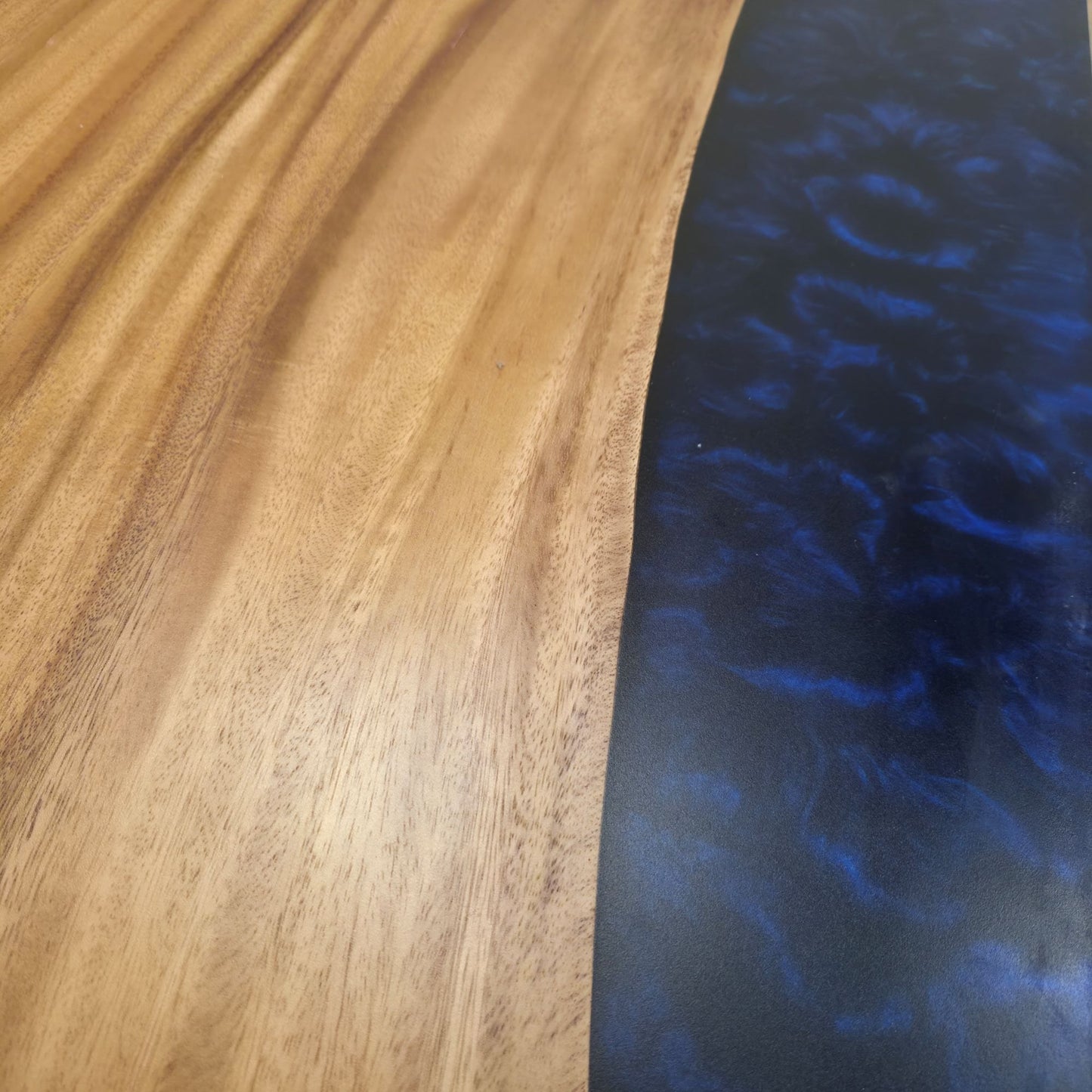 Tavolo da pranzo in noce indiano con bordo vivo, 239 cm x 91 cm