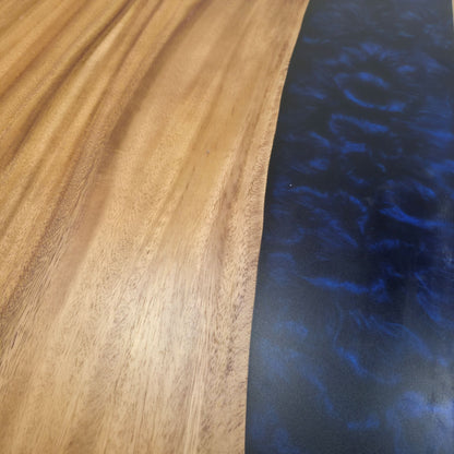 Tavolo da pranzo in noce indiano con bordo vivo, 239 cm x 91 cm